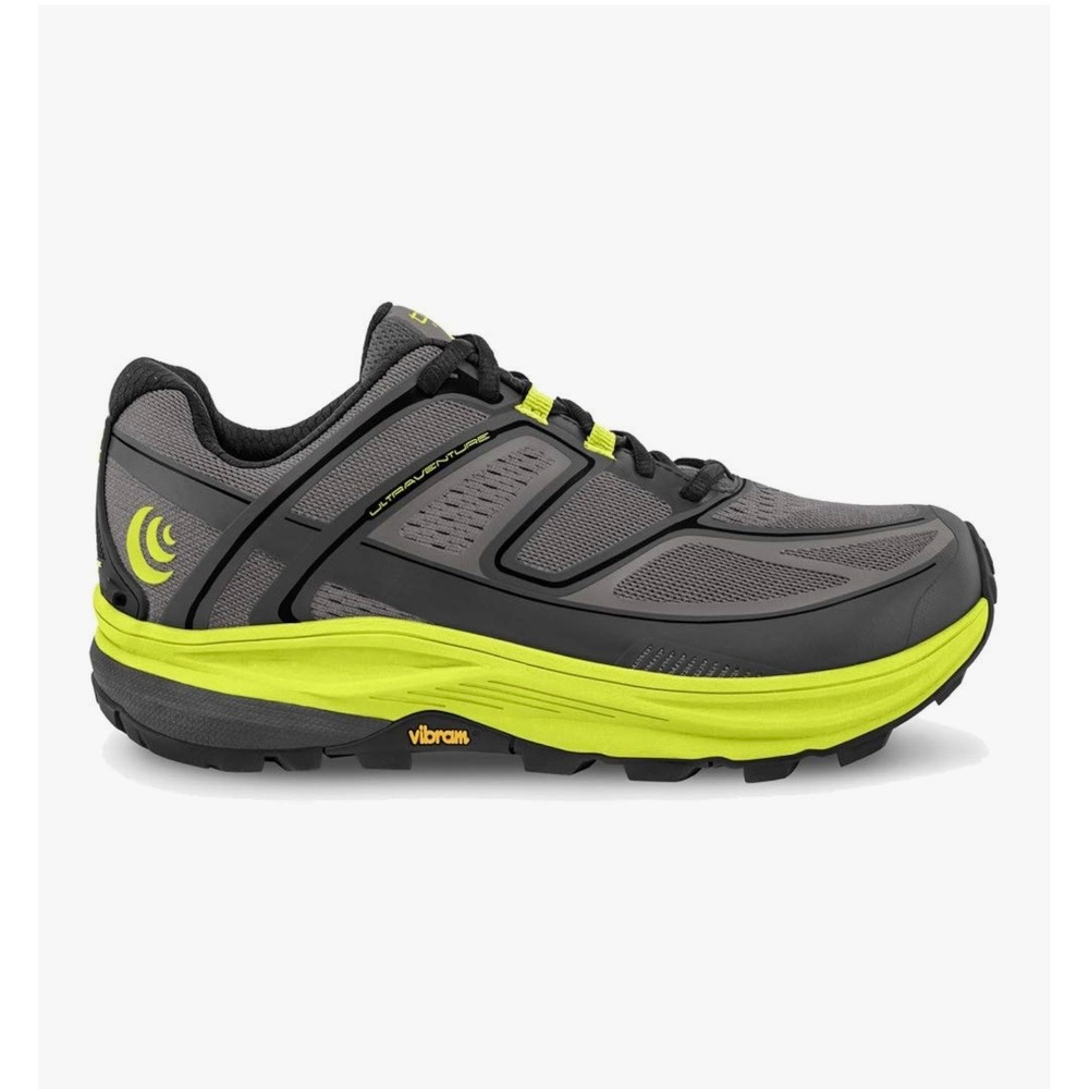 Like new Topo Athletic Ultraventure Mens Gray Yellow Trail Running Shoes Sneaker - Picture 3 of 11